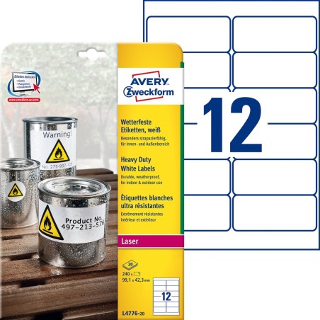Avery Printer Label White